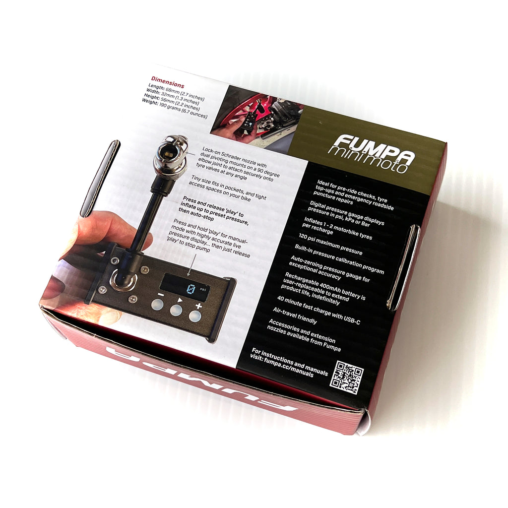 MiniMoto motorbike pump